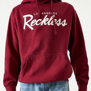 Young & Reckless Men’s Burgundy Hoodie